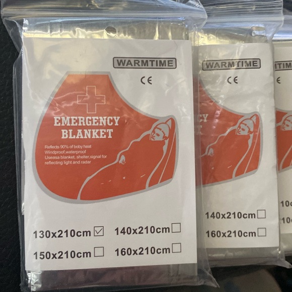 Emergency blankets, warm time - Picture 1 of 5